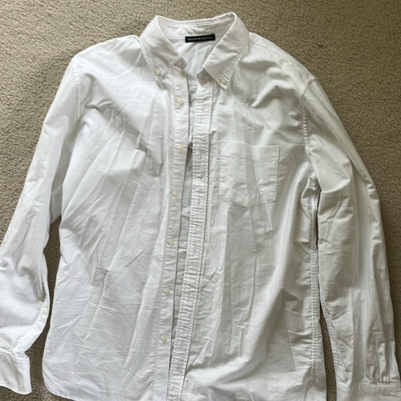 NWOT white Brandy Melville button up dress shirt - Picture 4 of 7